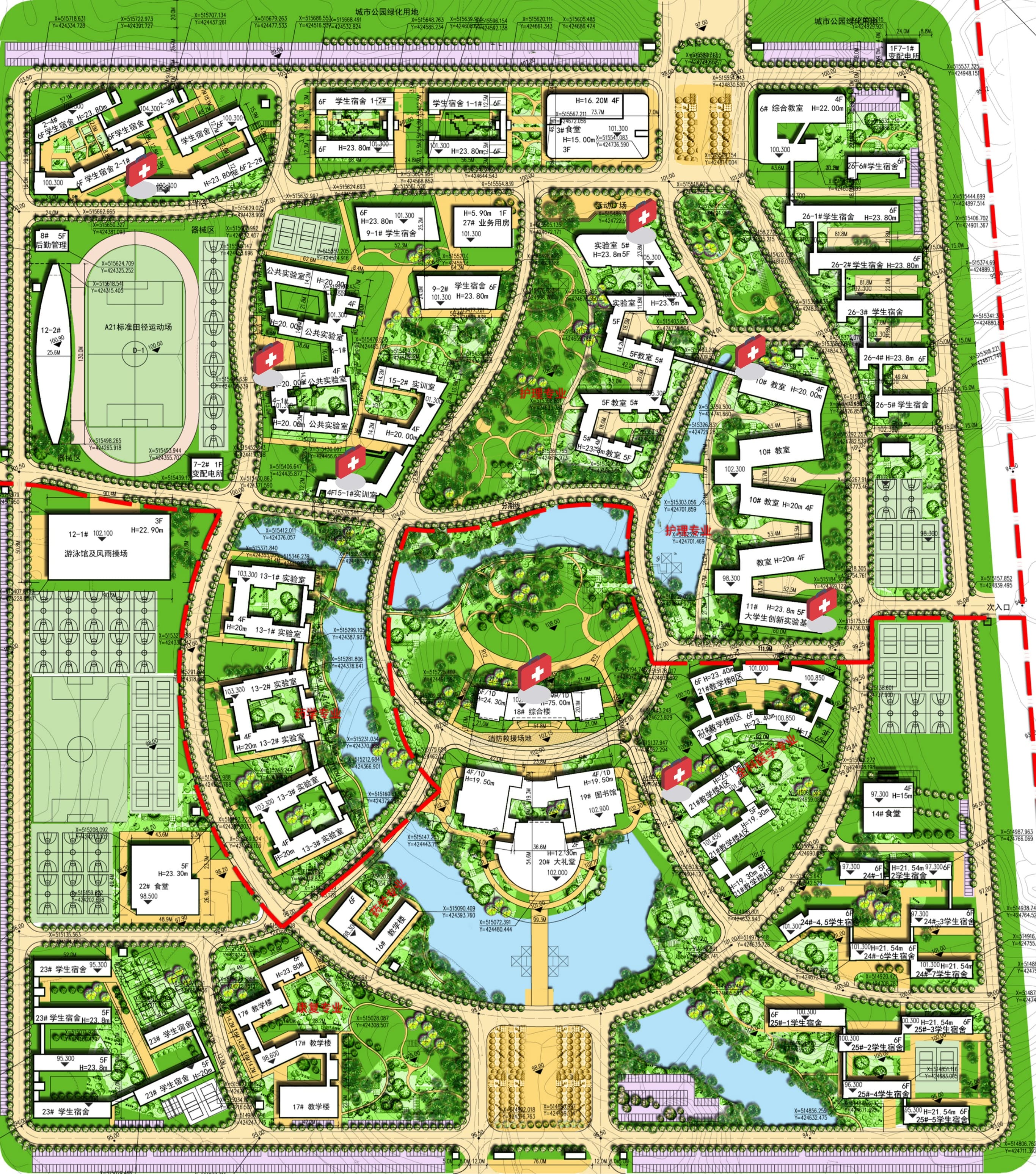 玉林校区aed地图